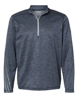 Adidas Men's Brushed Terry Heathered Quarter-Zip Pullover adidas