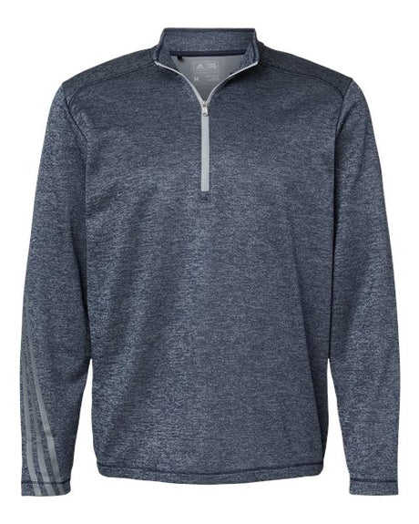 Adidas Men's Brushed Terry Heathered Quarter-Zip Pullover adidas