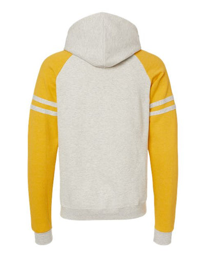 JERZEES Men's Nublend Varsity Colorblocked Raglan Hooded Sweatshirt