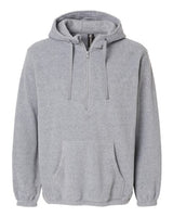 Burnside Polar Fleece Quarter-Zip Scuba Hooded Pullover Burnside