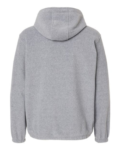Burnside Polar Fleece Quarter-Zip Scuba Hooded Pullover Burnside