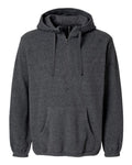 Burnside Polar Fleece Quarter-Zip Scuba Hooded Pullover Burnside