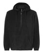 Burnside Polar Fleece Quarter-Zip Scuba Hooded Pullover Burnside