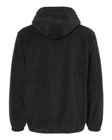 Burnside Polar Fleece Quarter-Zip Scuba Hooded Pullover Burnside