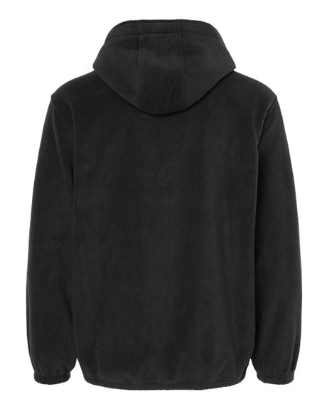 Burnside Polar Fleece Quarter-Zip Scuba Hooded Pullover Burnside