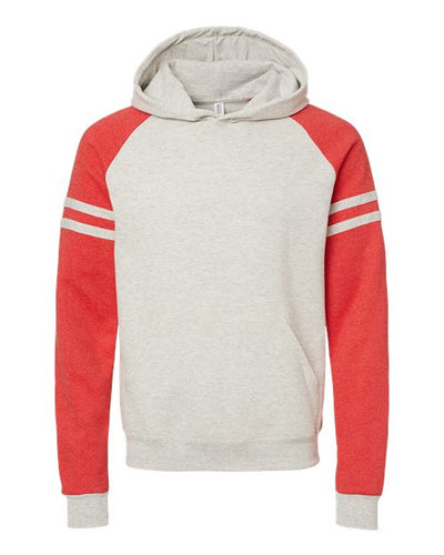 JERZEES Men's Nublend Varsity Colorblocked Raglan Hooded Sweatshirt