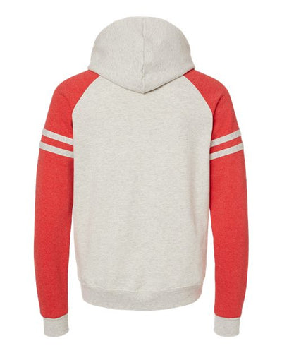 JERZEES Men's Nublend Varsity Colorblocked Raglan Hooded Sweatshirt
