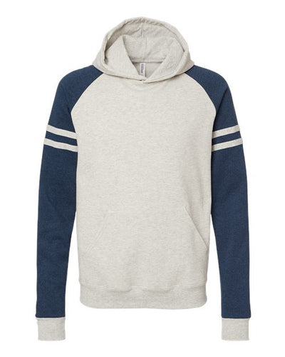 JERZEES Men's Nublend Varsity Colorblocked Raglan Hooded Sweatshirt