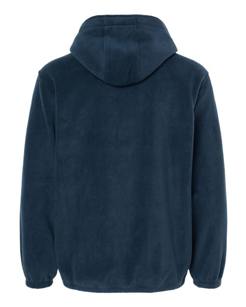 Burnside Polar Fleece Quarter-Zip Scuba Hooded Pullover Burnside