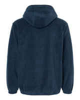 Burnside Polar Fleece Quarter-Zip Scuba Hooded Pullover Burnside