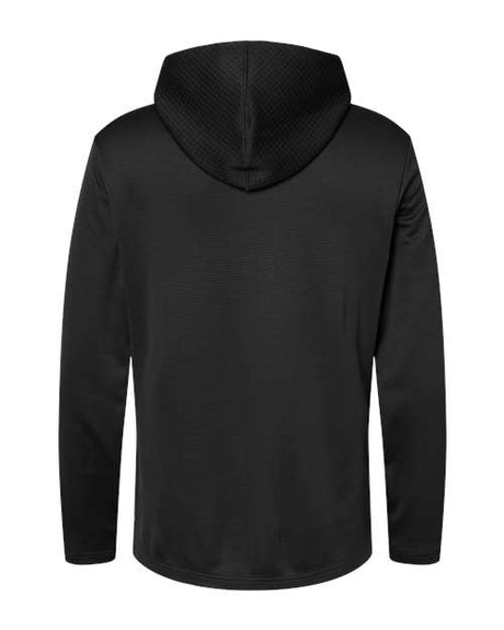 Adidas Men's Textured Mixed Media Hooded Sweatshirt adidas