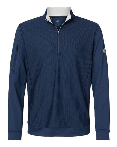 Adidas Men's Performance Textured Quarter-Zip Pullover adidas