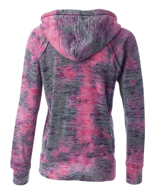 MV Sport Women's Courtney Burnout V-Notch Hooded Sweatshirt MV Sport