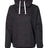 J. America Women's M'lange Fleece Cowl Neck Sweatshirt J. America