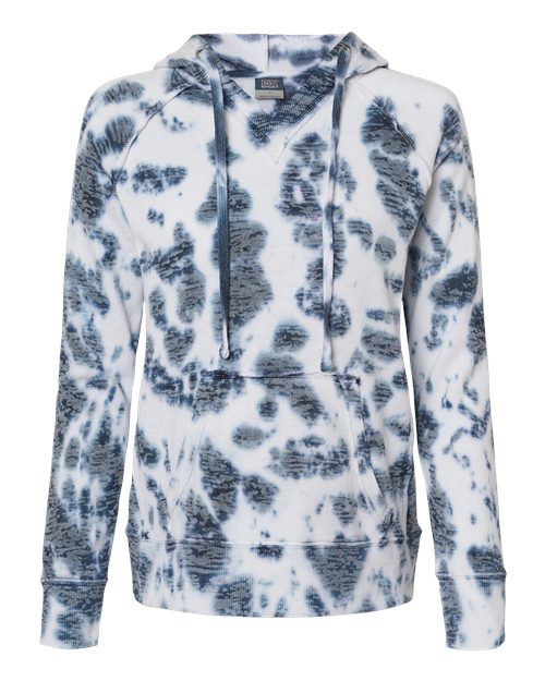 MV Sport Women's Courtney Burnout V-Notch Hooded Sweatshirt MV Sport