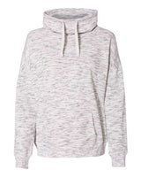 J. America Women's M'lange Fleece Cowl Neck Sweatshirt J. America