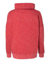 J. America Women's M'lange Fleece Cowl Neck Sweatshirt J. America