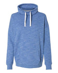 J. America Women's M'lange Fleece Cowl Neck Sweatshirt J. America