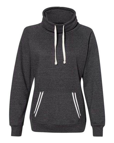 J. America Women's Relay Cowl Neck Sweatshirt J. America