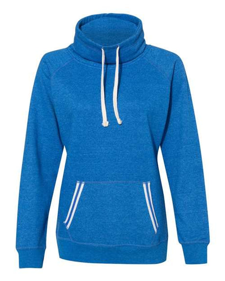 J. America Women's Relay Cowl Neck Sweatshirt J. America