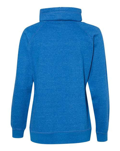 J. America Women's Relay Cowl Neck Sweatshirt J. America