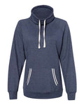 J. America Women's Relay Cowl Neck Sweatshirt J. America