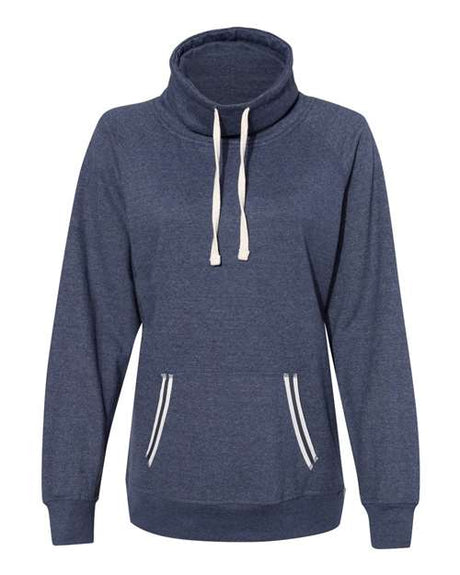 J. America Women's Relay Cowl Neck Sweatshirt J. America