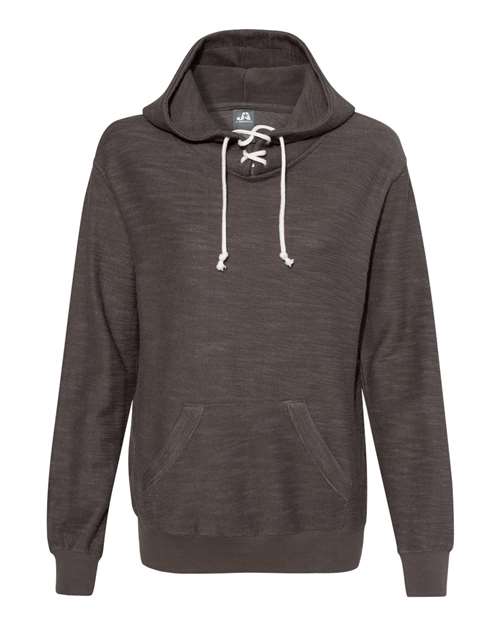 J. America Women's French Terry Sport Lace Scuba Hooded Pullover J. America
