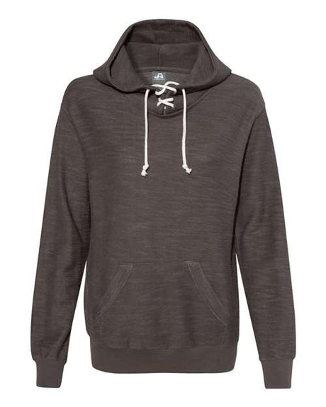 J. America Women's French Terry Sport Lace Scuba Hooded Pullover J. America