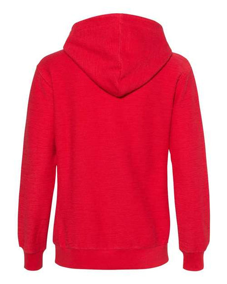 J. America Women's French Terry Sport Lace Scuba Hooded Pullover J. America