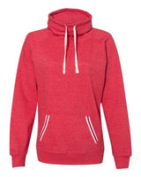 J. America Women's Relay Cowl Neck Sweatshirt J. America