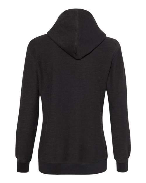 J. America Women's French Terry Sport Lace Scuba Hooded Pullover J. America