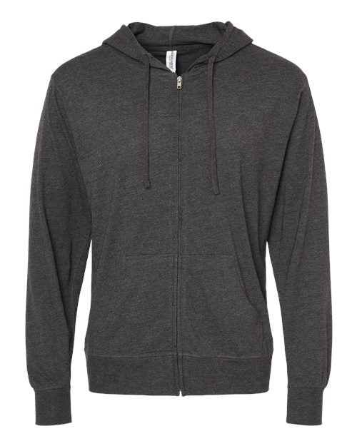 Independent Trading Co. Men's Lightweight Jersey Full-Zip Hooded T-Shirt Independent Trading Co.