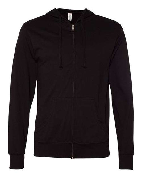 Independent Trading Co. Men's Lightweight Jersey Full-Zip Hooded T-Shirt Independent Trading Co.