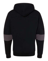 J. America Men's Sport Lace Colorblocked Fleece Hooded Sweatshirt J. America