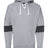 J. America Men's Sport Lace Colorblocked Fleece Hooded Sweatshirt J. America