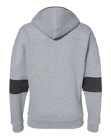 J. America Men's Sport Lace Colorblocked Fleece Hooded Sweatshirt J. America