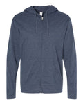 Independent Trading Co. Men's Lightweight Jersey Full-Zip Hooded T-Shirt Independent Trading Co.