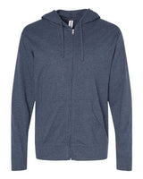 Independent Trading Co. Men's Lightweight Jersey Full-Zip Hooded T-Shirt Independent Trading Co.