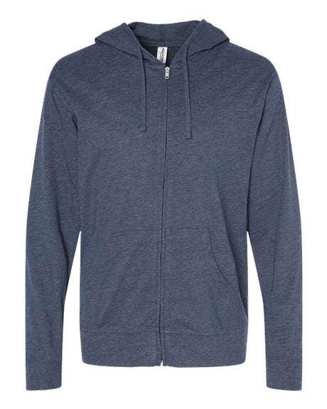 Independent Trading Co. Men's Lightweight Jersey Full-Zip Hooded T-Shirt Independent Trading Co.