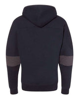 J. America Men's Sport Lace Colorblocked Fleece Hooded Sweatshirt J. America