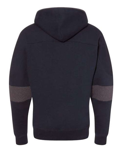 J. America Men's Sport Lace Colorblocked Fleece Hooded Sweatshirt