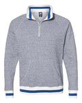 J. America Peppered Fleece Quarter-Zip Sweatshirt J. America