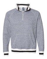 J. America Peppered Fleece Quarter-Zip Sweatshirt J. America