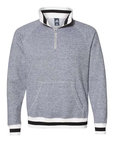 J. America Peppered Fleece Quarter-Zip Sweatshirt