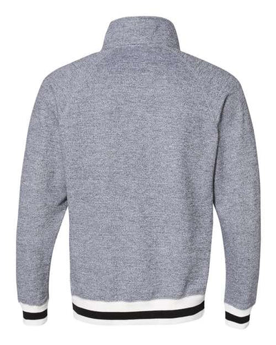J. America Peppered Fleece Quarter-Zip Sweatshirt
