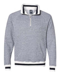 J. America Peppered Fleece Quarter-Zip Sweatshirt J. America