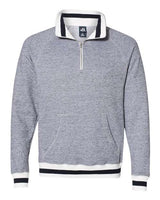 J. America Peppered Fleece Quarter-Zip Sweatshirt J. America