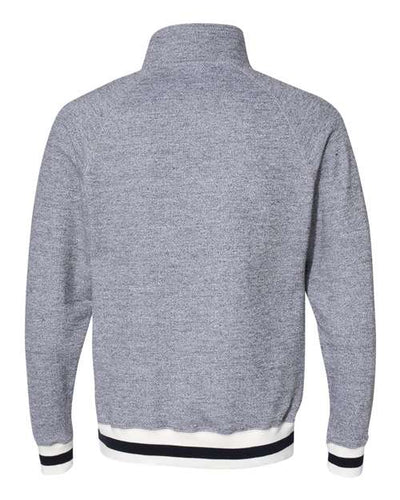 J. America Peppered Fleece Quarter-Zip Sweatshirt