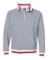 J. America Peppered Fleece Quarter-Zip Sweatshirt J. America